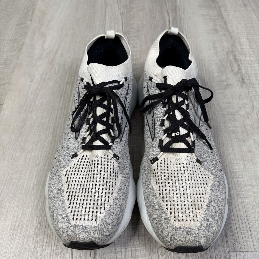 Brooks Mens 12.5 Glycerin StealthFit 20 1103841D135 Gray Running Shoes Running D - Picture 3 of 11